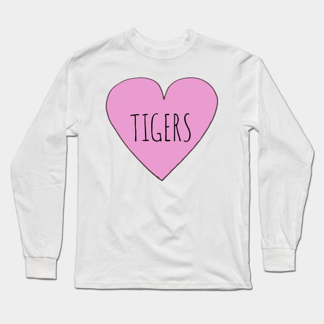 Tigers Love Long Sleeve T-Shirt by wanungara